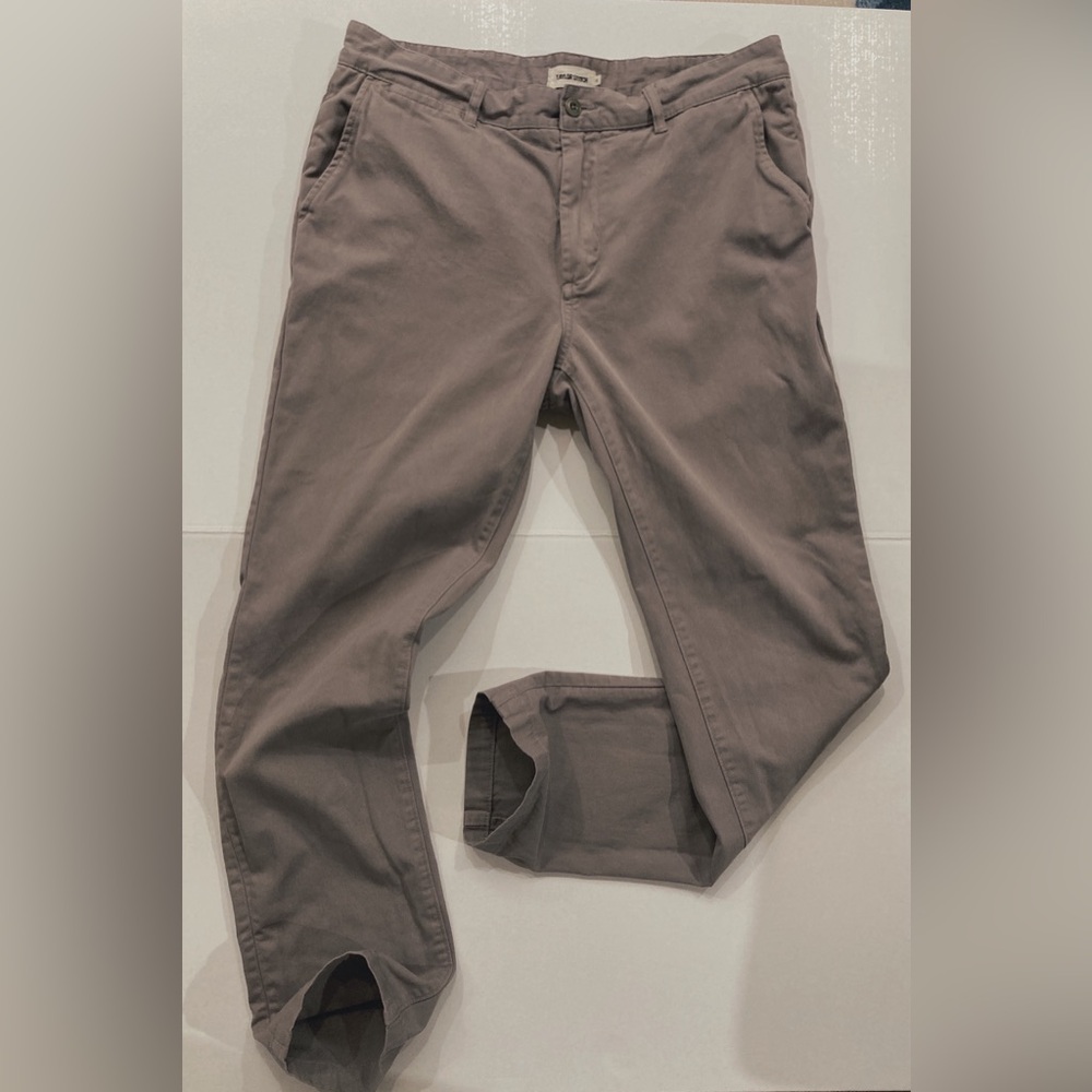 Taylor Stitch Gray Slim Fit Foundation Pant